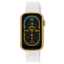Reloj smartwatch con correa de nylon y correa de silicona blanca T-Band^TOUS Hot