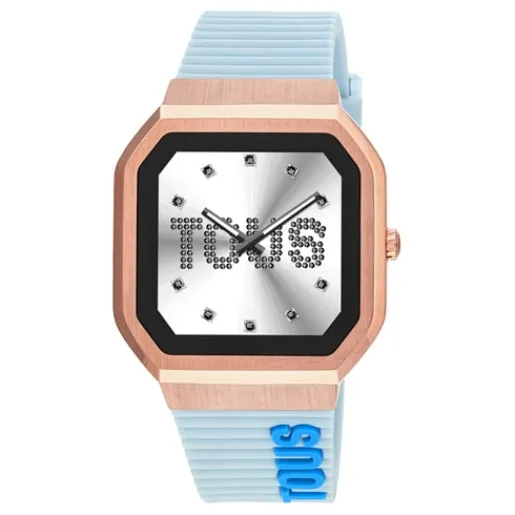 Reloj smartwatch con correa de nylon y correa de silicona azul B-Connect^TOUS Discount