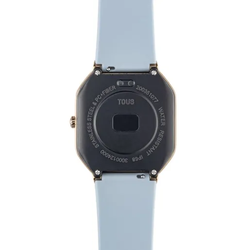 Reloj smartwatch con correa de nylon y correa de silicona azul B-Connect^TOUS Discount