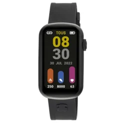 Reloj smartwatch con correa de nylon y correa de silicona negra T-Band^TOUS Outlet