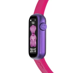 Reloj smartwatch con correa de nylon y correa de silicona fucsia T-Band^TOUS Outlet