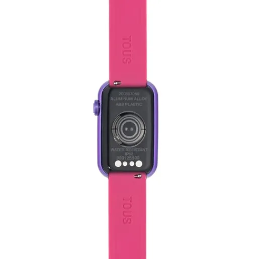 Reloj smartwatch con correa de nylon y correa de silicona fucsia T-Band^TOUS Outlet