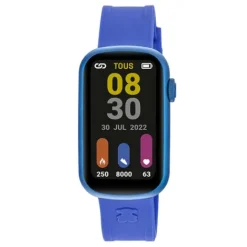Reloj smartwatch con correa de nylon y correa de silicona azul T-Band^TOUS Sale