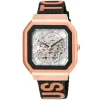 Reloj smartwatch con correa de nylon y correa de silicona rosa B-Connect^TOUS New