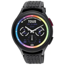 Reloj smartwatch Samsung Galaxy Watch 5 Pro X de Titanio negro con correa de silicona negra^TOUS