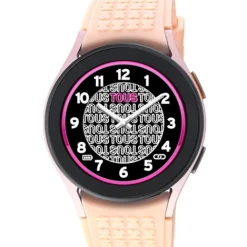 Reloj smartwatch Samsung Galaxy Watch 5 X de Aluminio rosado con correa de silicona rosa^TOUS Best