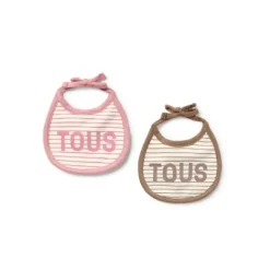 Set de baberos de bebé Classic rosa^TOUS Hot