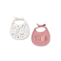 Set de baberos de bebé Geome rosa^TOUS Clearance