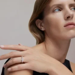 Solitario de oro blanco con diamante ATELIER^TOUS Best