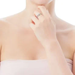 Solitario de oro blanco con diamantes motivo oso Diamonds^TOUS Outlet
