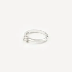 Solitario de oro blanco con diamante ATELIER^TOUS Online