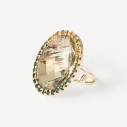 Sortija de oro con turmalina y cuarzo ATELIER^TOUS Clearance