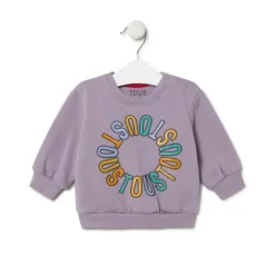 Sudadera logo circular Casual lila^TOUS Discount
