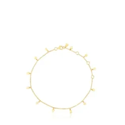 Tobillera con baño de oro 18 kt sobre plata Cool Joy^TOUS Online