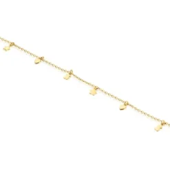 Tobillera con baño de oro 18 kt sobre plata Cool Joy^TOUS Online