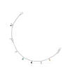 Tobillera de plata con gemas y perla Mini Color^TOUS Clearance