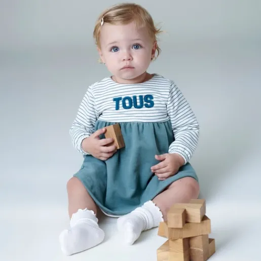Vestido de bebé niña Classic verde^TOUS