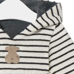 Vestido de niña con capucha Black crudo^TOUS New