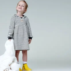 Vestido de niña con capucha Black crudo^TOUS New