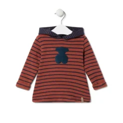 Vestido de niña con capucha Blue azul marino^TOUS